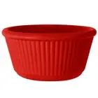 GET RM-401-R 4 oz. Red Fluted Melamine Ramekin - 48/Case