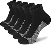 [cuangya] Ankle Socks Women Athletic Running Socks Hiking 5-Pairs Black