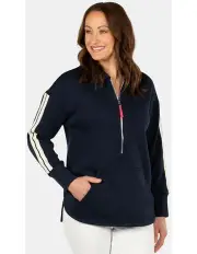 [Fella Hamilton] Le Weekend 1/2 Zip Top in Blue