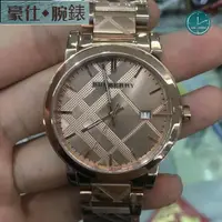 在飛比找蝦皮購物優惠-高端 BURBERRY 玫瑰金 鋼帶 戰馬錶 戰馬 手錶 情