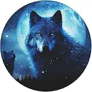 Round Shape Magnetic Refrigerator Magnet Strong Cute Decorative Fridge Magnets Wolfs Magnetic Fridge Sticker Whiteboard Magnets for Office Kitchen Home Decor