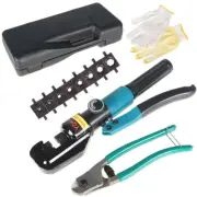 6Mt & 9 Dies Hydraulic Wire Crimper Crimping Tool Battery Cable Lug Terminal
