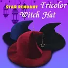 Star Pendant Witch Hat Wizard Hat Witch Hat Makeup Stage Party Dress Up Part LR1