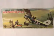 Aurora 1/4" Scale WWI Fighter Halberstadt CLII Plastic Airplane Model Kit 136