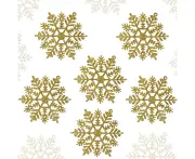 Dhrs 24 Pcs Glitter Snowflake Plastic Christmas Snowflake Ornaments compatible with Christmas D