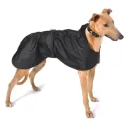 Greyhound Raincoat - Whippet, Galgo, Lurcher, Saluki - Black Raincoat