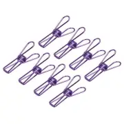 Tablecloth Clips, 55mm Carbon Steel Clamps for Fix Table Cloth, Purple 16 Pcs