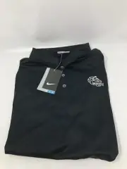 Womens Nike Dri Fit Golf Polo Shirt Size XXL BLK Breeder’s Cup Logo