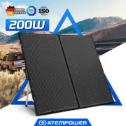 Atem Power 200W Folding Solar Panel Kit 12V Battery Charger Power Mono Boat