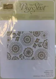 "Stampin Up" Sizzix Big Shot Lovely Lace Textured Impressions Embossing Folder