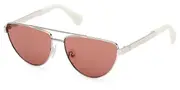 Max & Co. MO0129 16E Men's Sunglasses Silver Size 57