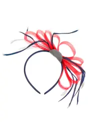 Elegant Red, White and Blue Australia Day Fascinator on Headband