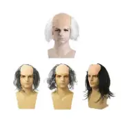 Bald wig, mad scientists wig, for theme parties,