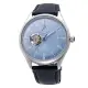 Orient 東方錶 RE-AT0203L Open Heart 系列 半鏤空機械錶 / 湖水藍 40.4mm