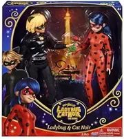 Bandai - Miraculous Ladybug and Cat Noir - Pack of 2 Dressing Dolls 26 cm - Ladybug and Cat Noir - P50198