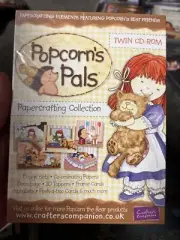 Crafters Companion Popcorn's Pals Double/Twin CD Papercrafting Collection Cd Rom