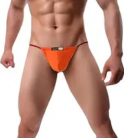 [TAPUU] Mens G String Underwear Low Rise, Mens Micro Thong T-Back