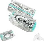 2PCS Reusable Shoe Washing Bag, Lightweight Portable Mesh Laundry Bag for Sneakers – Machine Safe, Travel-Friendly Shoe Cleaner with Zipper & Hook