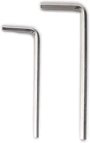 Musiclily Basic Metric 2.5mm 3mm Steel Allen Key Hex Wrenches for Electric Guitar Floyd Rose Locking Tremolo Bridge, Nickel (Set of 2)