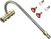 High Pressure Washer Gutter Cleaner Attachment for 1/4 Quick Connect, 7.8 x 6.7 inches