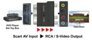 2-Way SCART AV To RCA S-VIDEO Audio And RCA AV SV To Scart Video Adapter