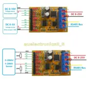 NEW 7CH 5V 10V Analog Voltage acquisition Sampler RS485 ModBus RTU Module