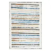 Marlow Floor Rug Short Pile Washable Carpet Soft Plush Non Slip Stripe 200x290