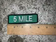 Embroidered 5 Mile Iron On and/or Sew On Patch