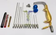 21Pcs Liposuction Cannulas set and Tebbetts Fiber optic breast Retractor