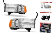 Headlight Compatible with 1994-2001 Dodge Ram 1500,1994-2002 Ram 2500 3500