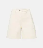 [Moncler] Moncler Cotton gabardine shorts UK 12 white