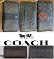 Coach Zip Around Signature Mens Wallet New with Tag