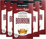 Still Spirits - Top Shelf Select Spirit Essences Range - Multi Packs - Bulk Buy & Save - Whiskey, Rum, Vodka, Gin, Spiced Rum, Brandy, Dark Rum, White Rum + More (American Bourbon, 5-Pack)