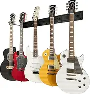 String Swing SW5RL-B-K Guitar Keeper Bundle with 5 Guitar Hangers & 1 Black Vein Strong Wall Mount