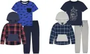 Andy & Evan Kids' Hoodied Flannel 3-piece Set - 1520841