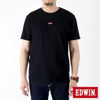 在飛比找蝦皮商城優惠-EDWIN 人氣復刻 EDWIN繡花短袖T恤(黑色)-男款