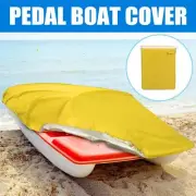 Yellow 112.6"x79" 210D Pedal Boat Cover Waterproof Paddle Boat Storage Protector
