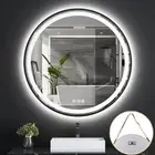 Extra Large Dimmable Circle Led Bathroom Mirror Demist Waterproof Vanity Mirror