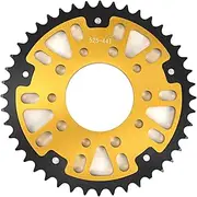 Szwaldaper 525 44T 110mm Motorcycle Rear Sprocket Gear Staring Wheels VRX400T VRX400 Roadster NC33 VRX 400 VLX600 Shadow VLX 600 Motorcycle Rear Sprocket(Gold)