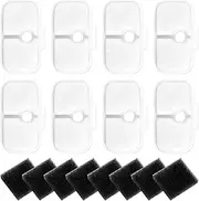 Pack of 8 Premium Water Filters for Pet Fountains, High Quality Ultra Fine Filtration Against Impurities, Limescale & Odours, BPA Free for Clear Drinking Water, Suitable for Cats and Dogs