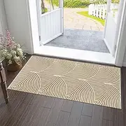 Tiffasea Washable Kitchen Rug 2'x4', Bathroom Runner Rug, Cotton Woven Entryway Rug Modern Area Rug Bedroom Runner Front Door Mat Indoor Outdoor Rugs for Laundry/Living Room
