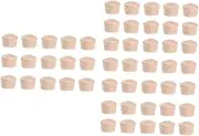 Homoyoyo 300 Pcs Wood Furniture Plugs Screw Holes Replacement Parts Cone Head Plugs Wood Grain Lightweight and Exquisite Appearance
