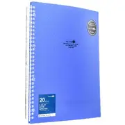 Aqua Drops Refillable Display Book A4 20 Pockets Vivid Blue