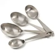 Shetler's Measuring Scoop Set, 6-Piece Stainless Steel Accurate Measure Spoons