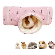 Nevenka Guinea Pig Tunnels and Tubes Collapsible 3 Way Hideout-Pink