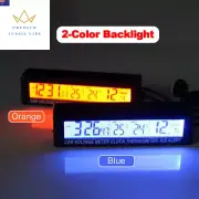 4 in 1 Clock Calendar Thermomete Car Multi-Function Color Screen Voltage with LC