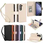 For Samsung Galaxy Z Fold 6 5 4 Leather Wallet Case RFID Shockproof Phone Cover