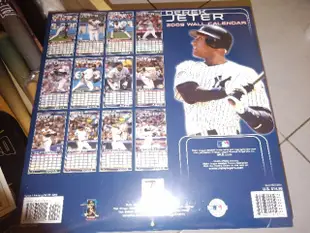 美國職棒大聯盟MLB紐約洋基隊DEREK JETER.基特2009年紀念月曆 全新的 鈴木一朗 王建民 大谷翔平 王柏融