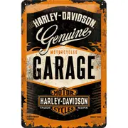 Extra Large Harley Davidson Garage Raised Embossed Man Cave Tin Sign 40 x 60cm