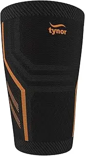 TYNOR Thigh Compression Sleeves Upper Leg brace for Men & Women Adjustable Non Slip Hamstring Quad Wrap Support Spandex Breathable Compression Thigh Sleeve for Tendinitis, Workouts & Sports, Small